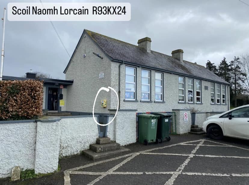 Emergency AED Scoil Naomh Lorcain